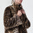Leopard-print faux fur coat