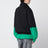Sweat-shirt superposé noir/vert en coton