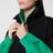 Sweat-shirt superposé noir/vert en coton
