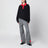Polo oversize noir/rouge en coton