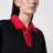 Polo oversize noir/rouge en coton