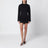 Mini-robe noire en coton