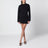 Mini-robe noire en coton