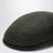Moss green wool felt flat cap