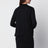 Cardigan nero in cashmere e seta