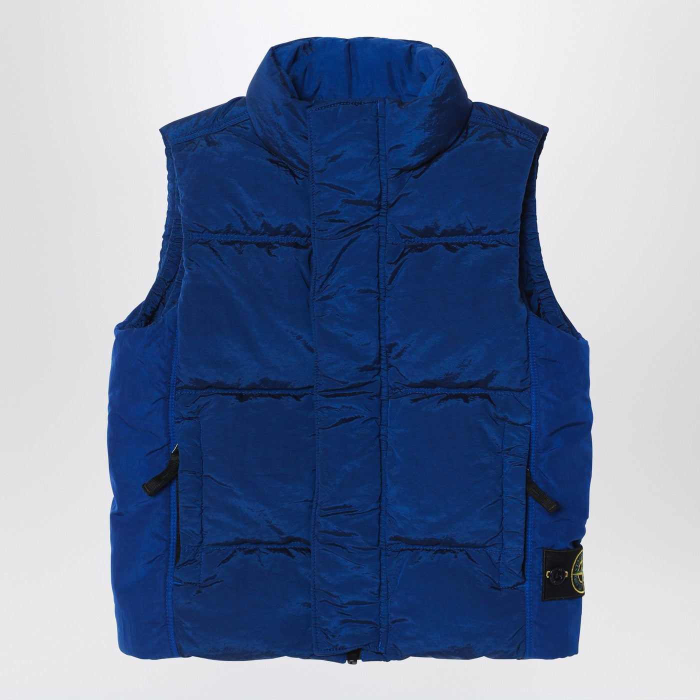 Elektrisch blauer Reißverschlussgilet