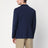 Blue wool-blend single-breasted jacket