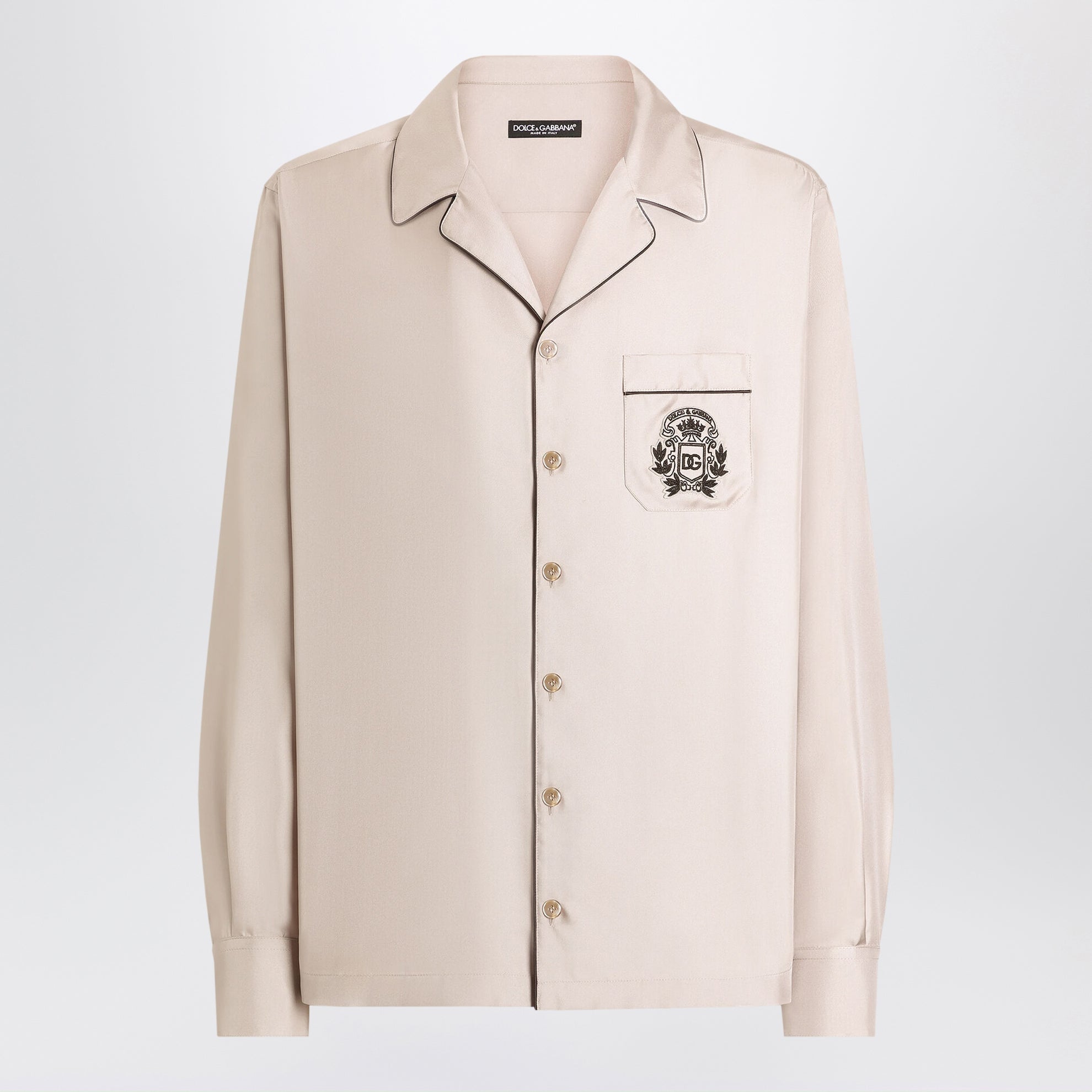 Camicia in seta con ricamo