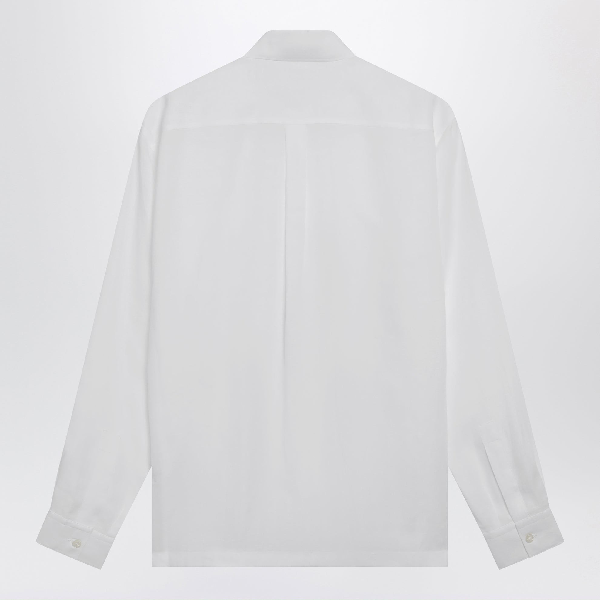 Chemise Hawaii en lin avec détails DG blanc optique
