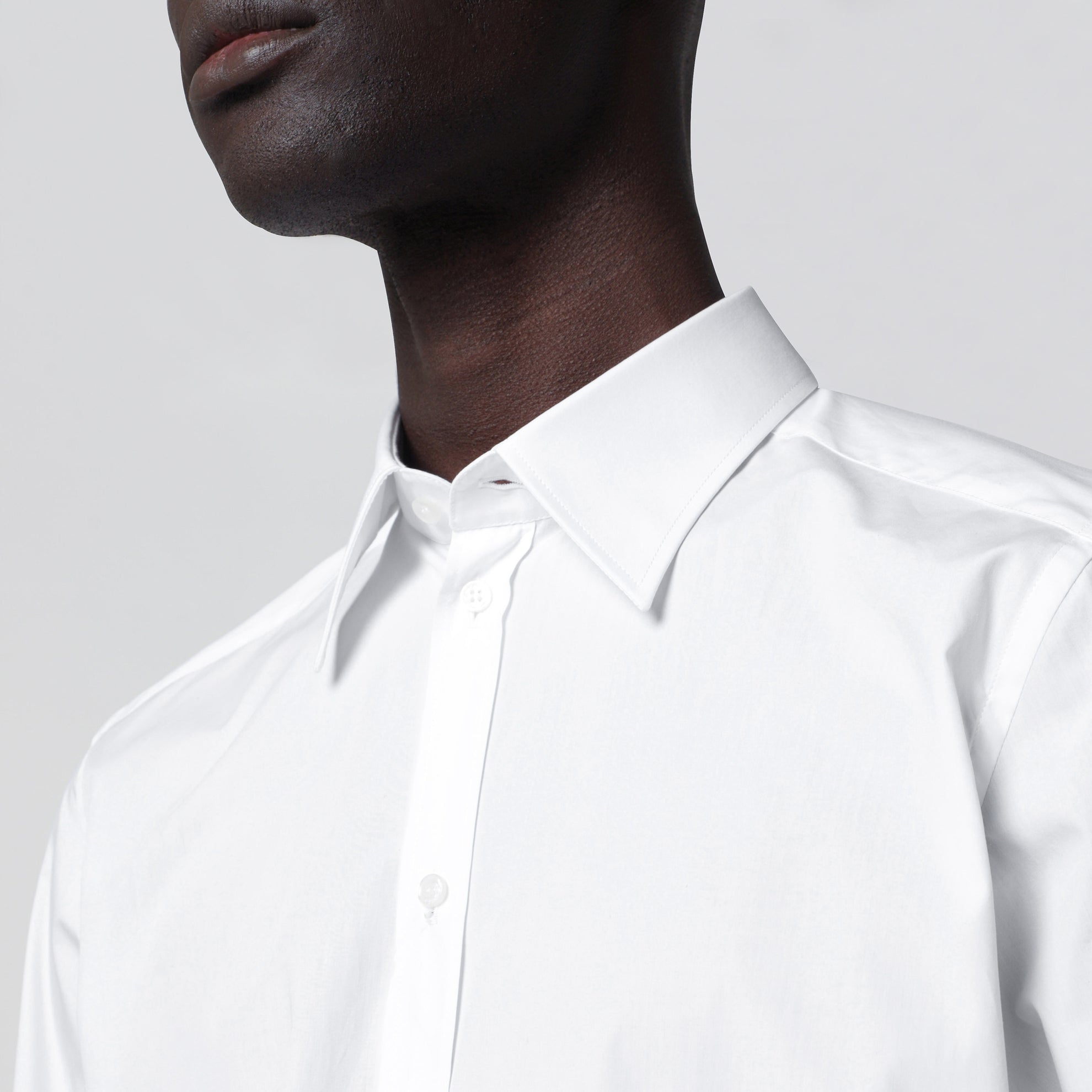 Camicia Martini bianca in popeline di cotone