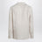 Camicia a V in lino beige pastello