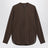 Camicia coreana in tela di cotone marrone