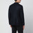 Navy blue single-breasted wool jacket