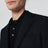 Navy blue single-breasted wool jacket