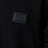 T-Shirt aus Baumwolle mit Logo-Plakette in Schwarz