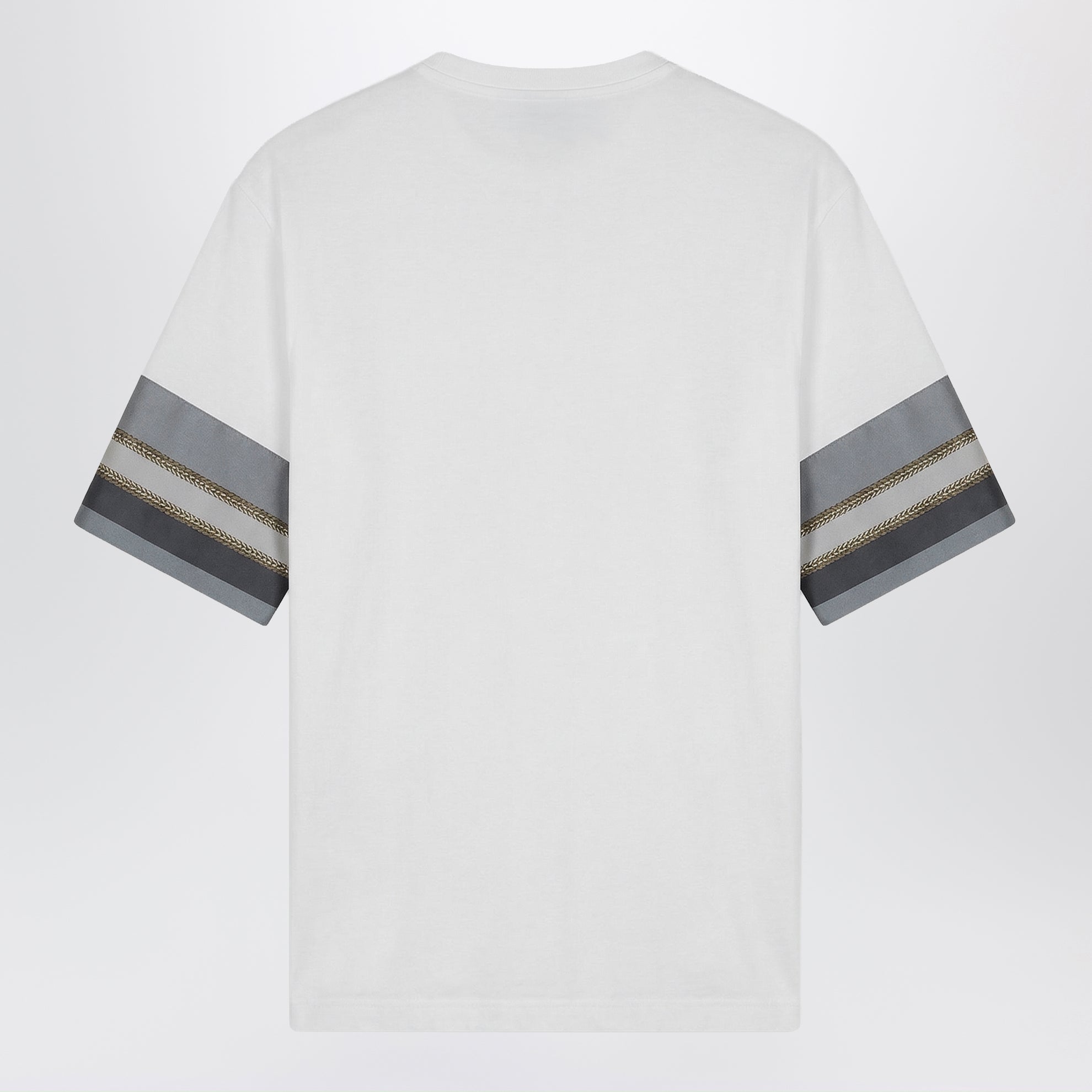 T-shirt in jersey bianca con stampa