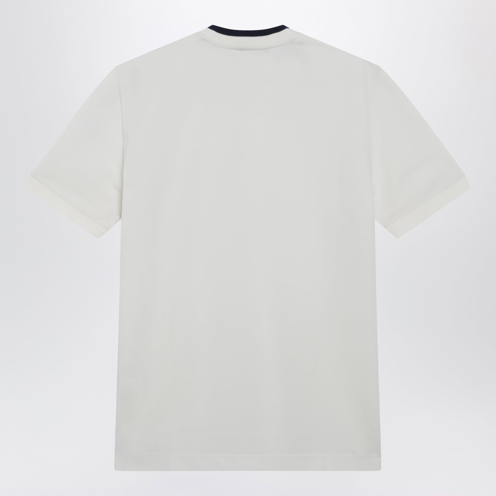 T-shirt blanc en piqué technique avec broderie