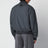 Bomber zippé gris chiné en laine
