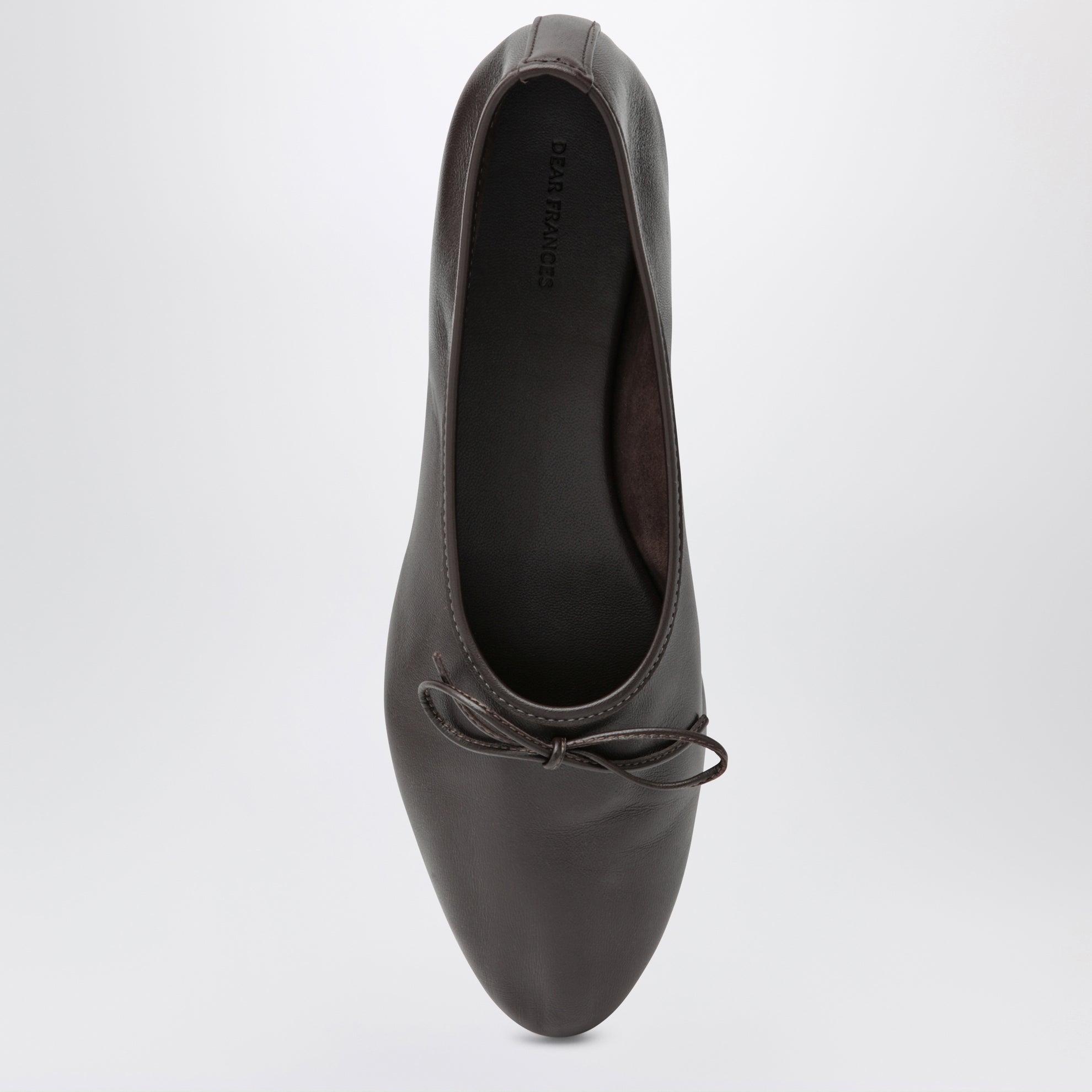 Espresso Leather Gala Ballet Flats