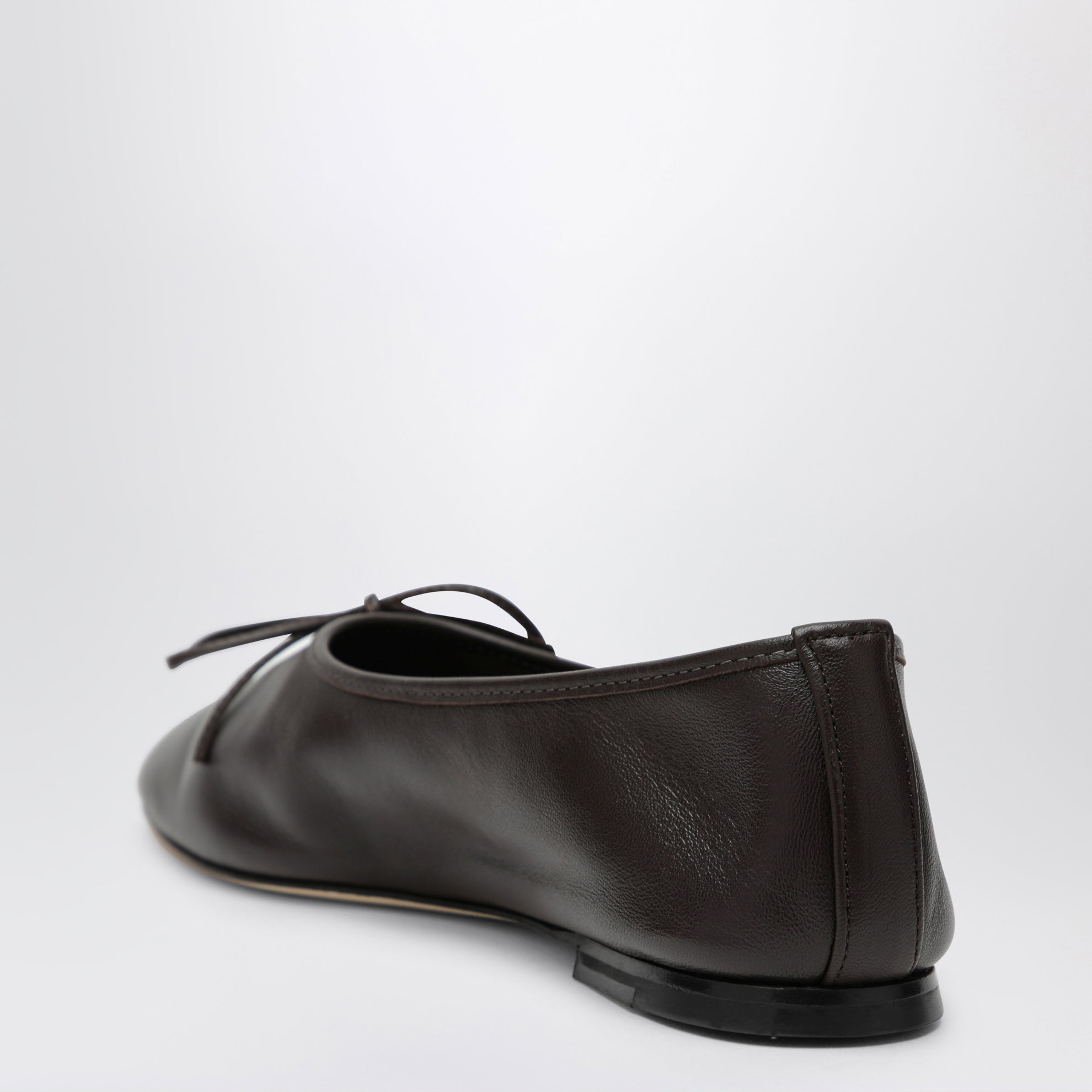 Espresso Leather Gala Ballet Flats