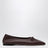 Burgundy Leather Gala Ballet Flats