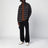 Check pattern wool and cashmere overshirt