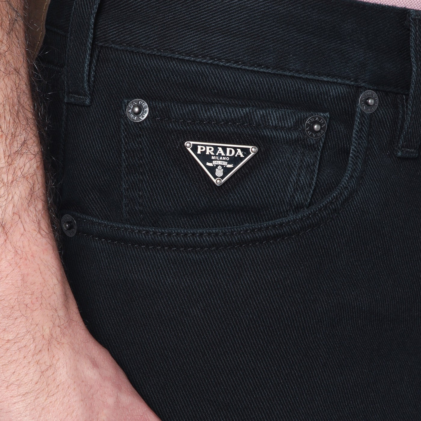 Gerade schwarze Jeans