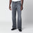 Black faded-effect jeans