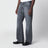 Black faded-effect jeans