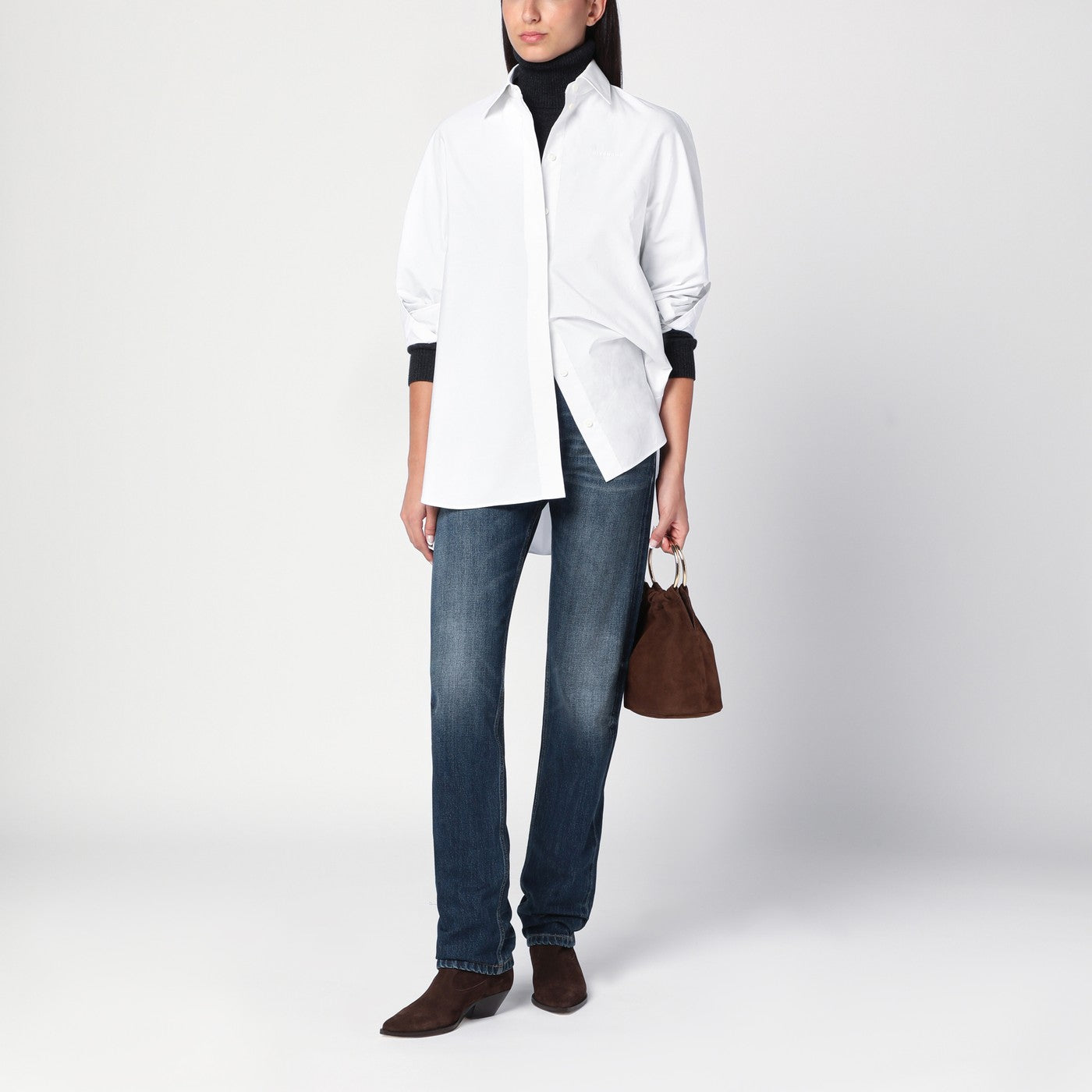 Blue washed-out jeans