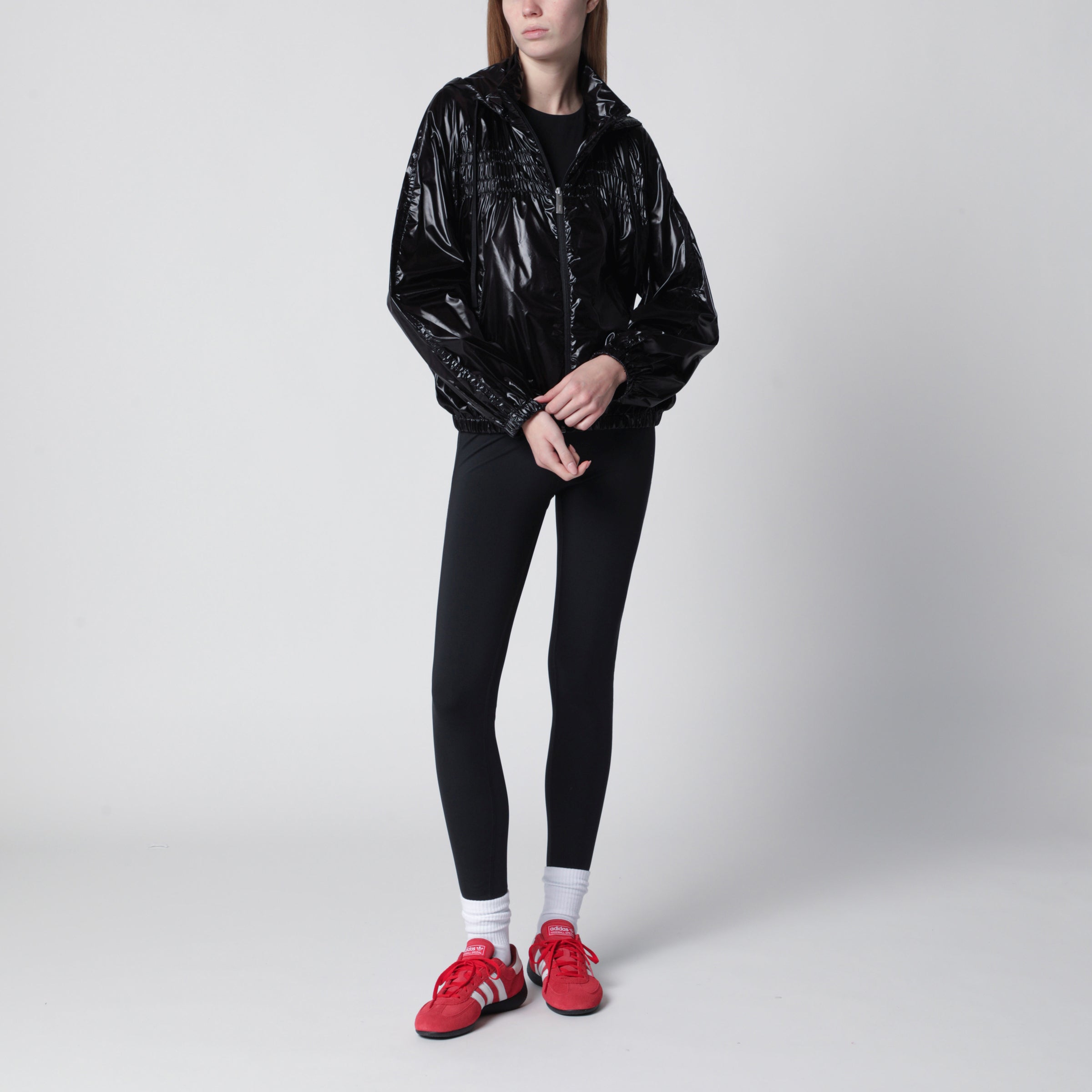 Herno Laminar Black shiny nylon jacket | TheDoubleF