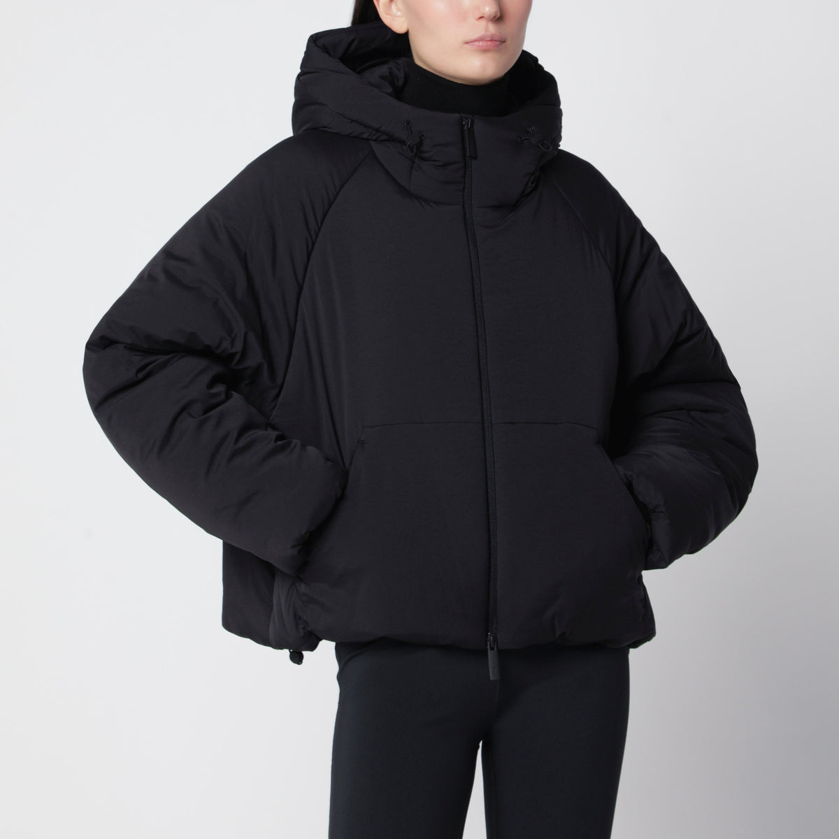 Giacca Laminar in nylon nero con imbottitura sintetica