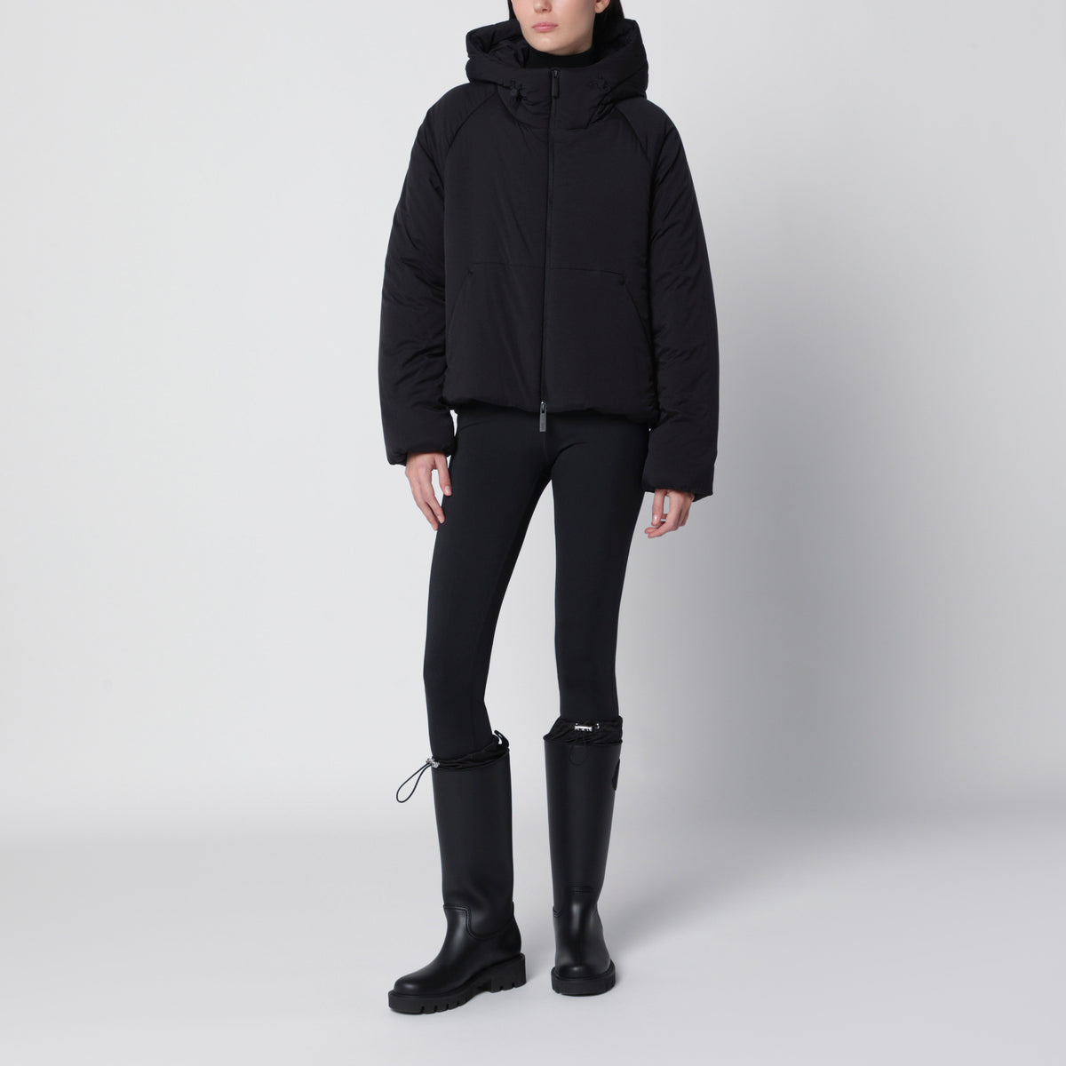 Giacca Laminar in nylon nero con imbottitura sintetica