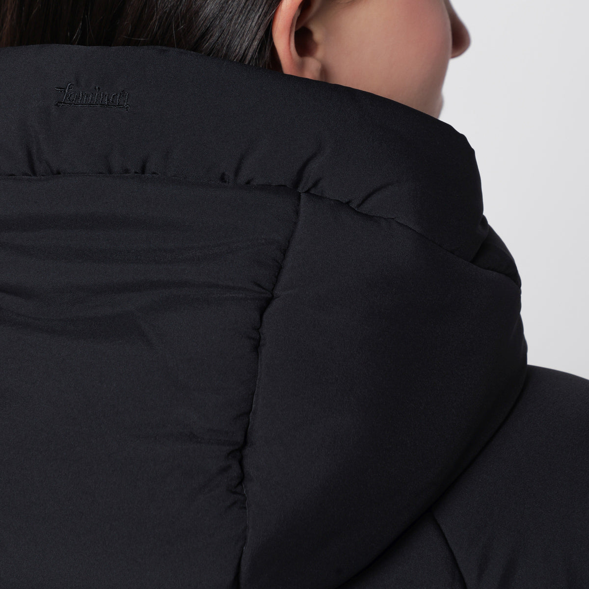 Giacca Laminar in nylon nero con imbottitura sintetica