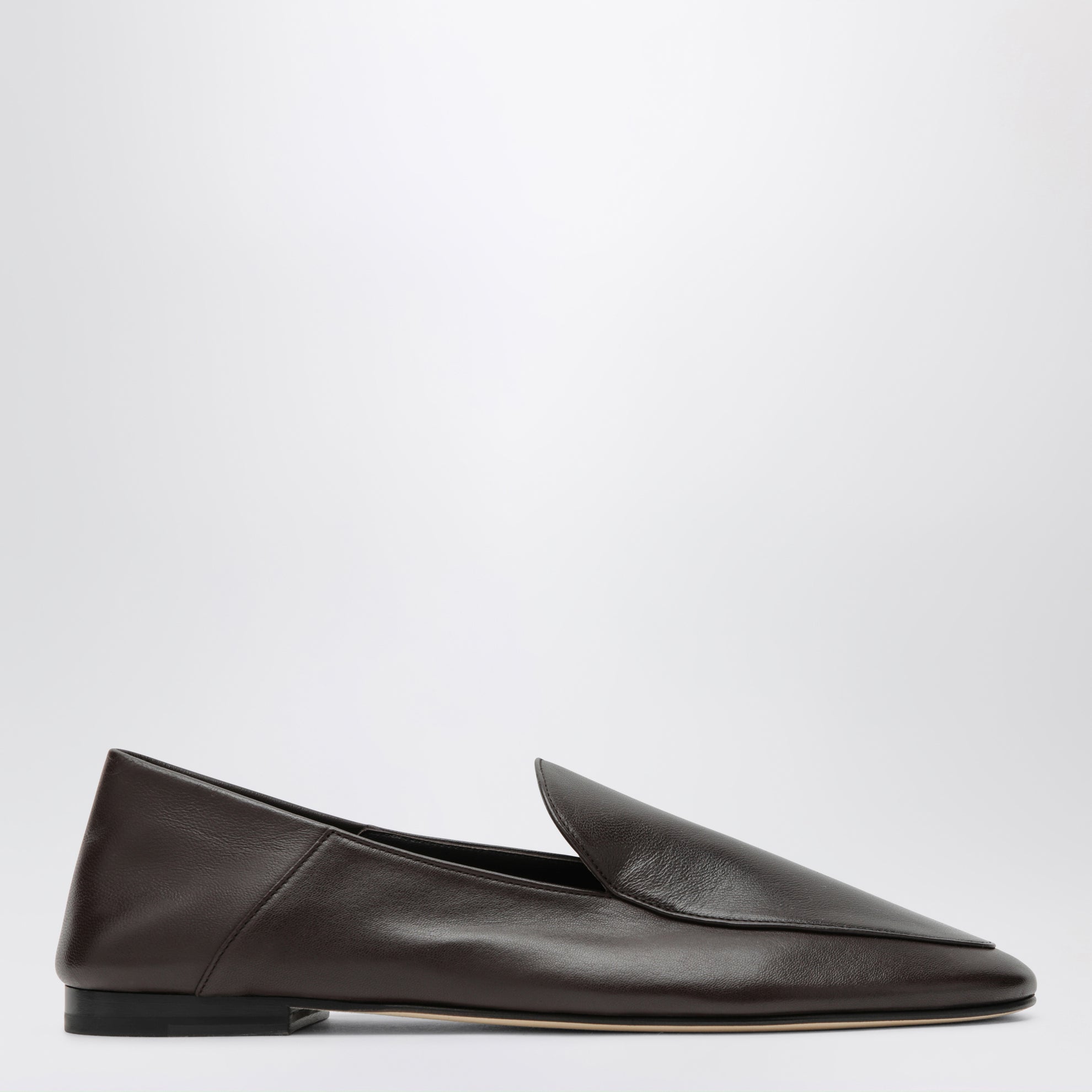 Espresso Nappa Leather Gio Slip-On Loafers