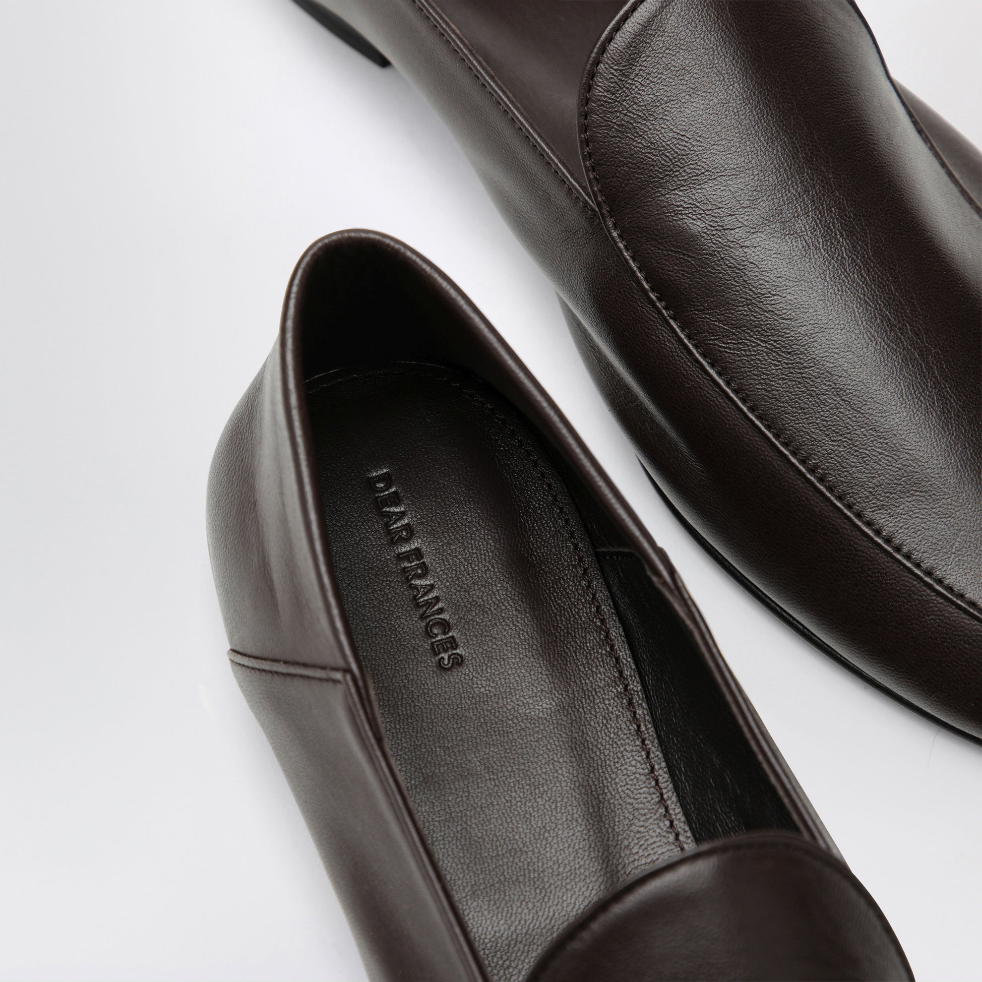Espresso Nappa Leather Gio Slip-On Loafers