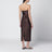 Brown Giulia bustier dress