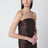 Brown Giulia bustier dress