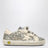 Sneakers Old School in glitter platino/crema