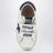 Sneakers Old School en cuir blanc/bleu