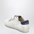 Sneakers Old School en cuir blanc/bleu