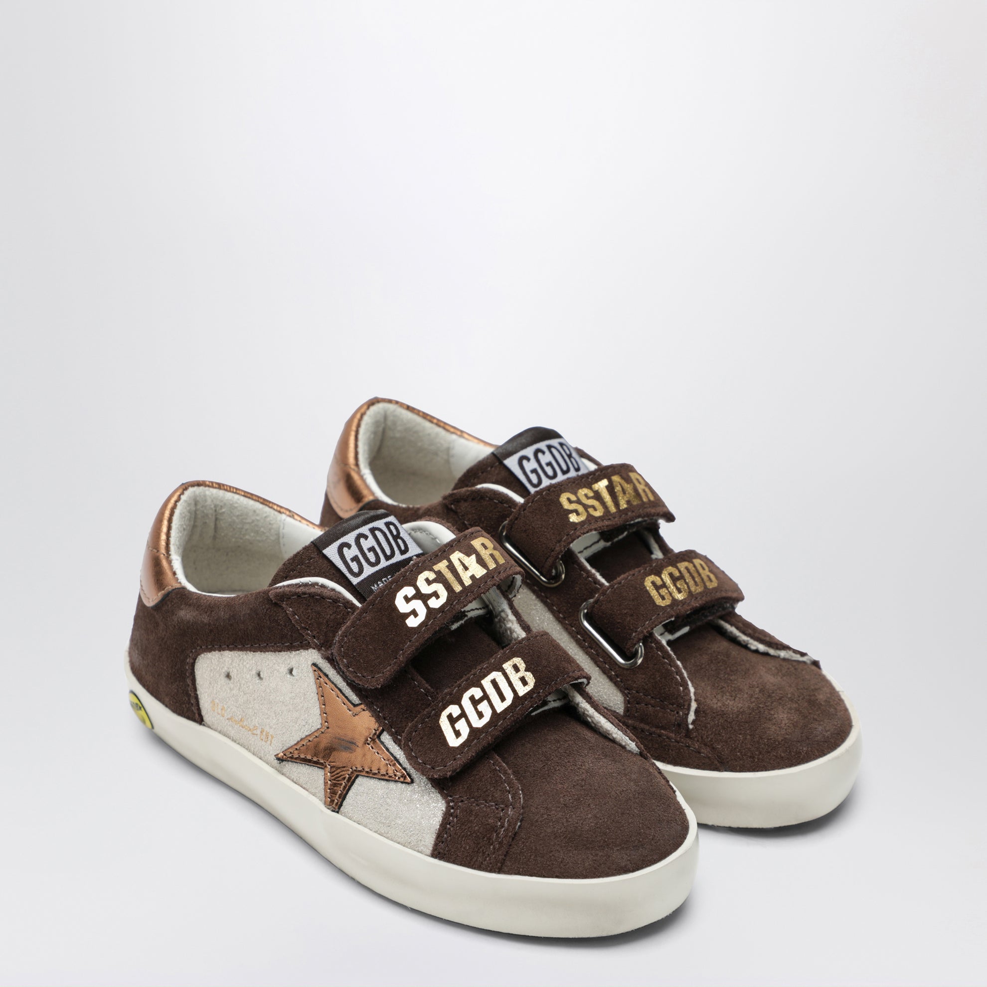 Sneakers Old School en daim sable/marron