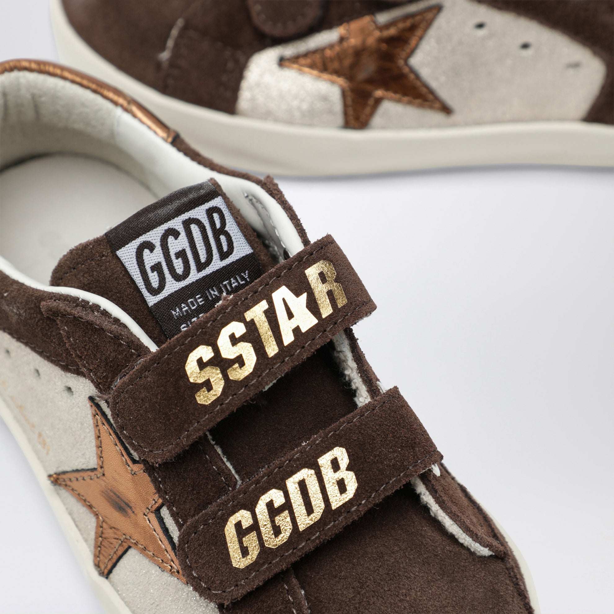 Sneakers Old School en daim sable/marron