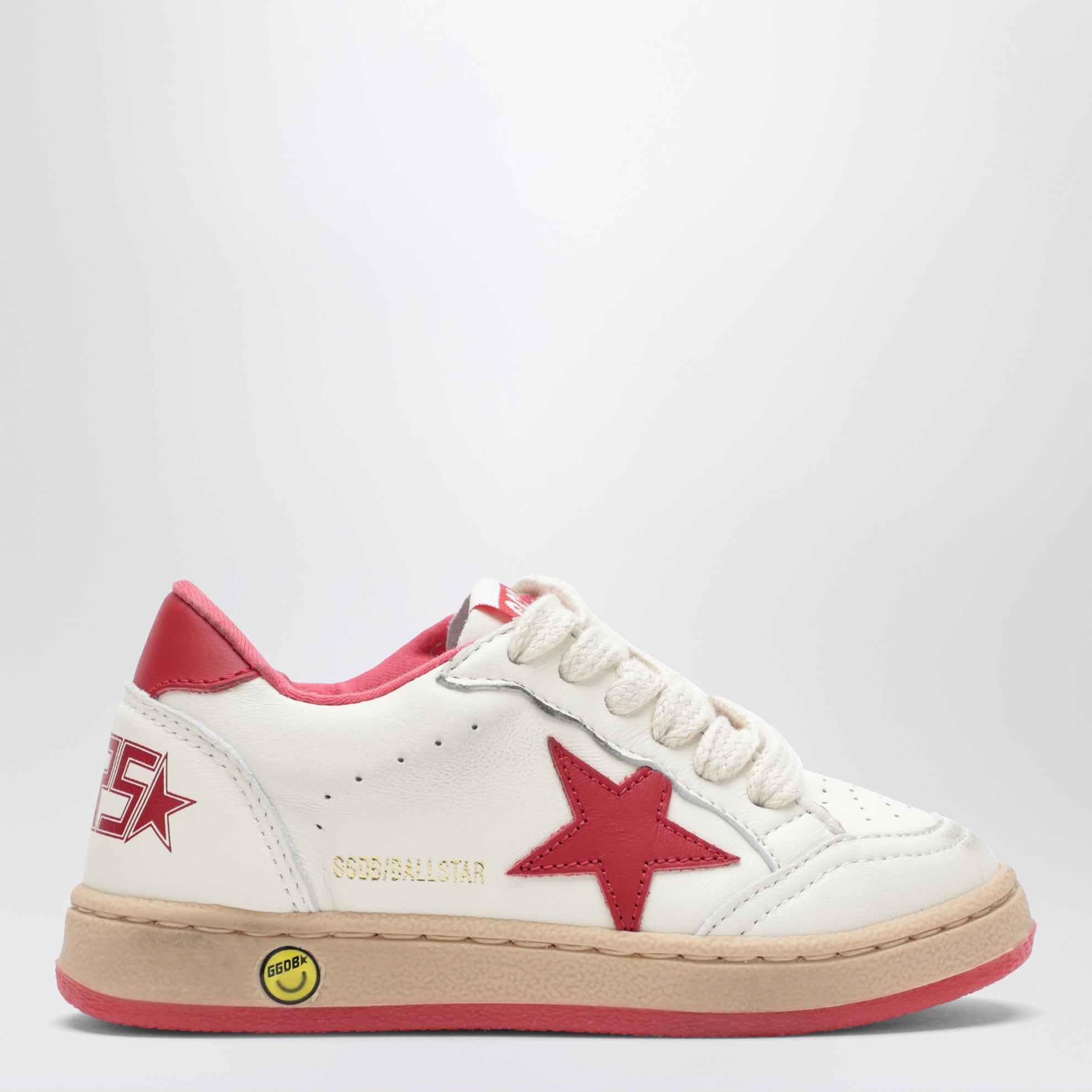Ball Star Sneaker in Weiß/Rot