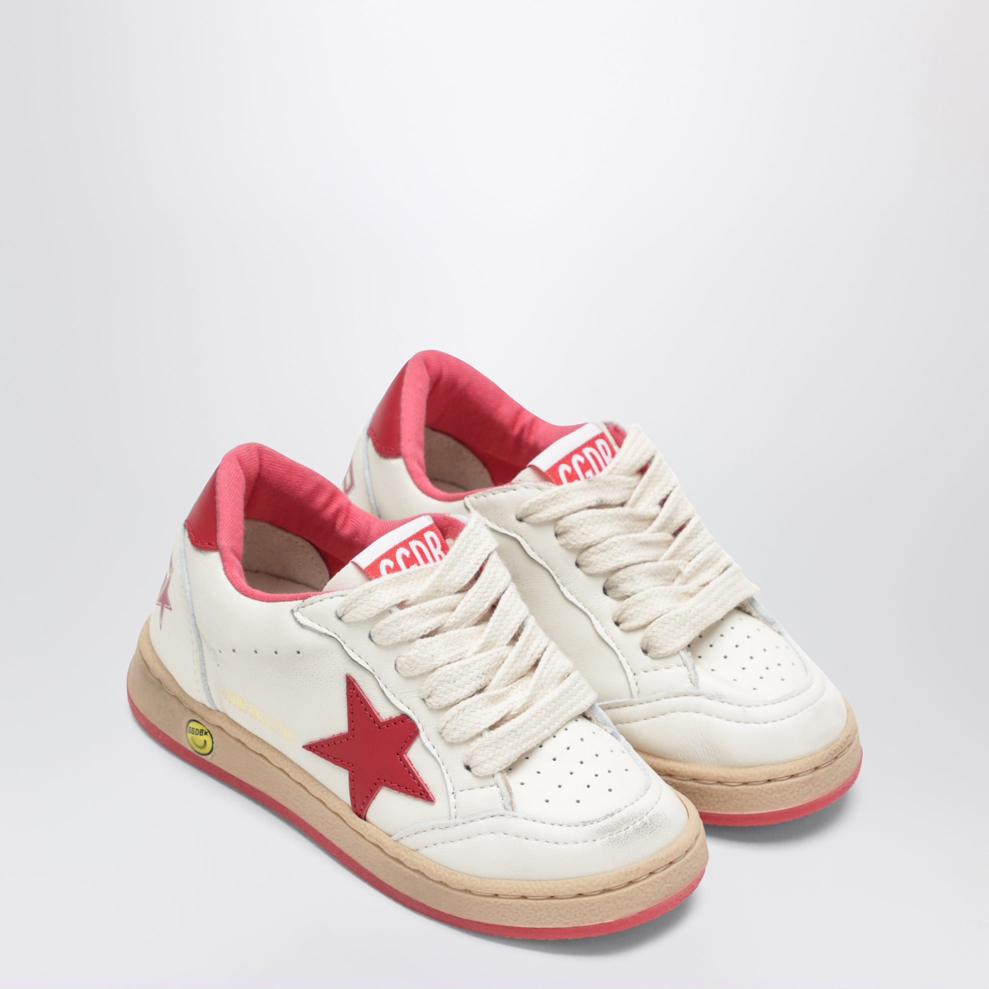 Ball Star Sneaker in Weiß/Rot