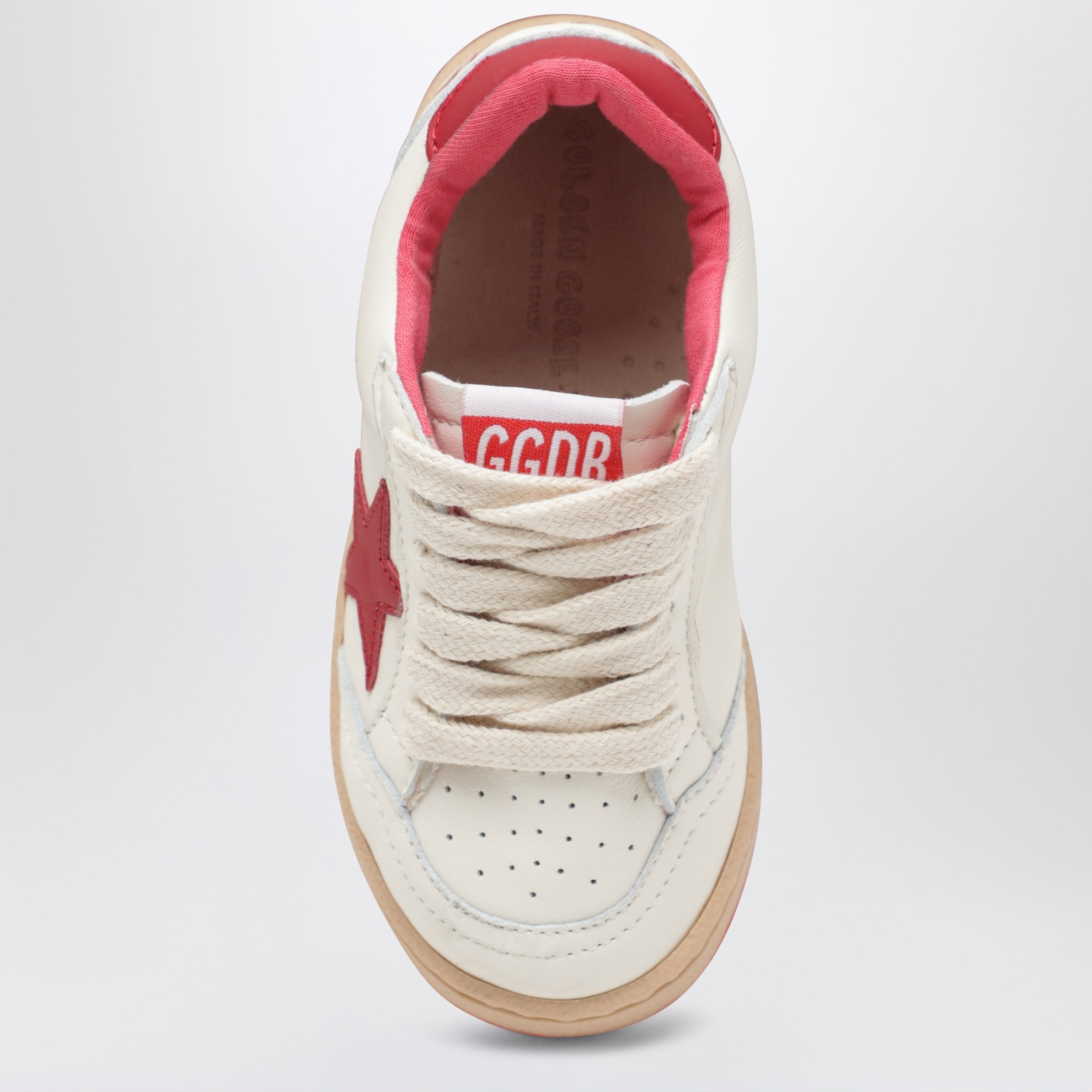 Ball Star Sneaker in Weiß/Rot
