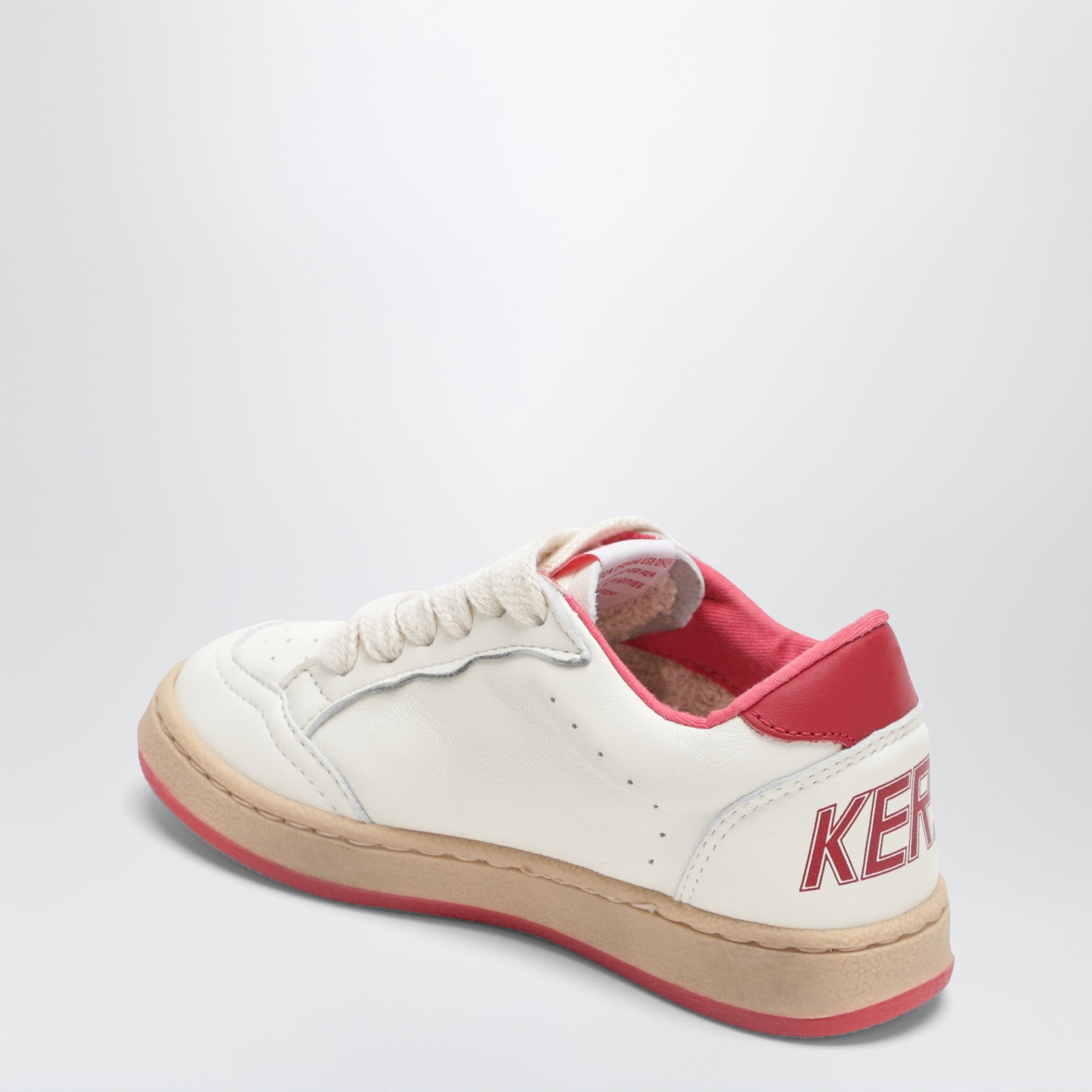 Ball Star Sneaker in Weiß/Rot