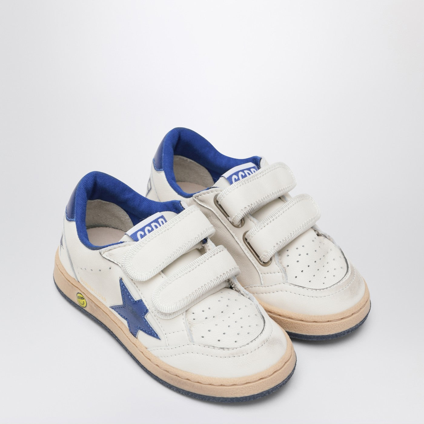 White/blue Ball Star sneakers