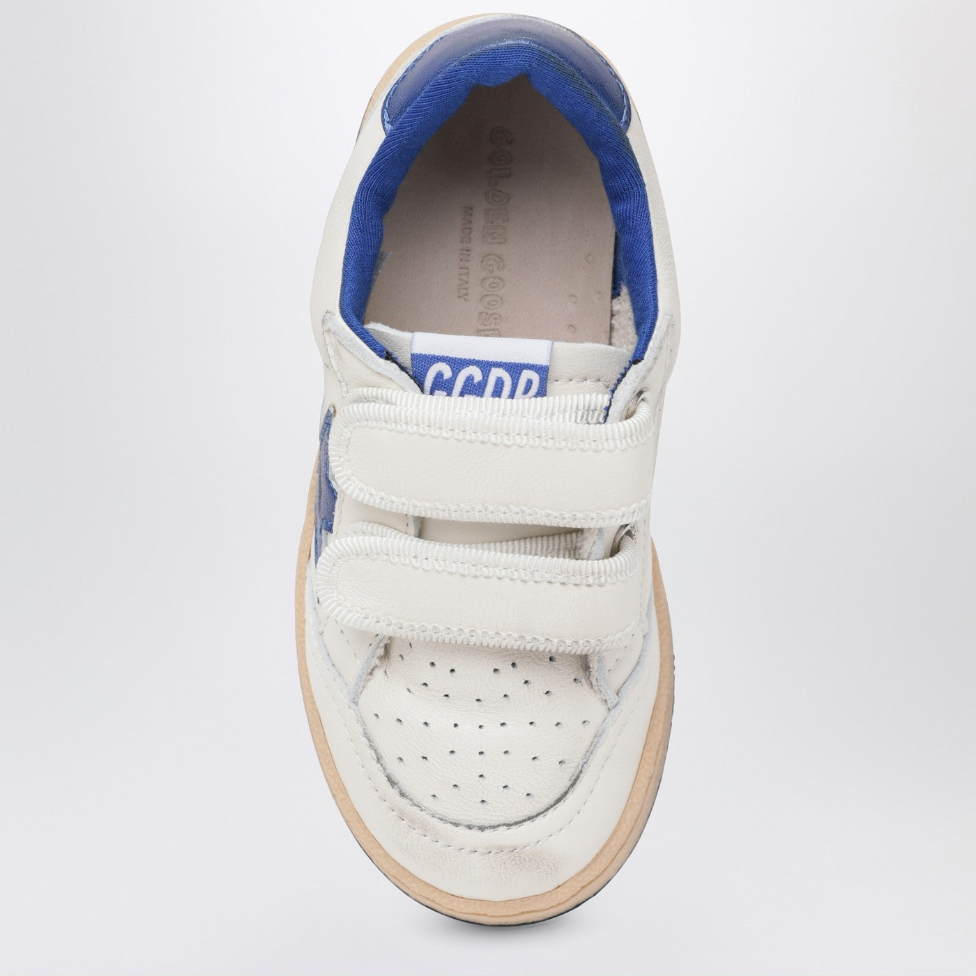 White/blue Ball Star sneakers