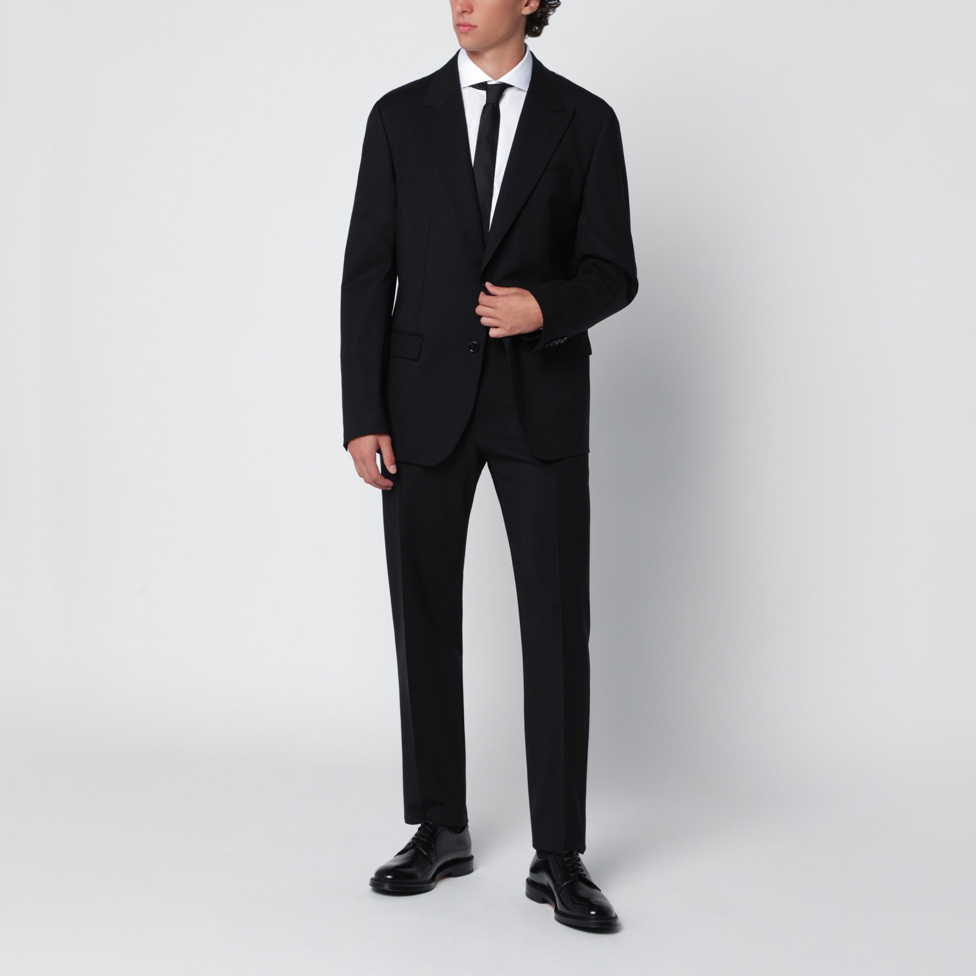 Abito Martini Light nero in gabardina di lana